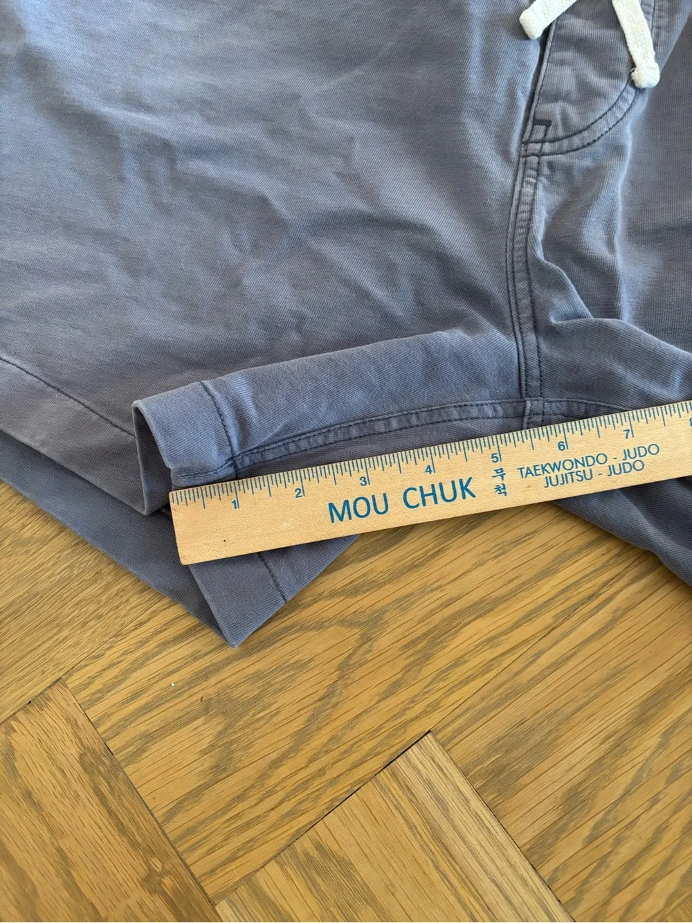 J. Crew Faded Indigo Drawstring Knit Shorts